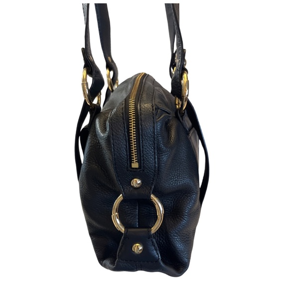 Michael Kors Fulton Black Leather Shoulder Bag - Picture 6 of 13